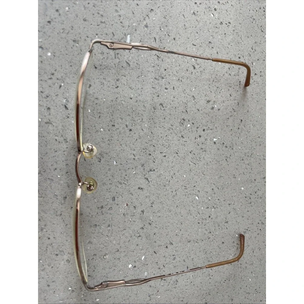 Luxottica LU 2257 T126 Eyeglasses Frames ONLY Brown half rim 53-18-135 Italy